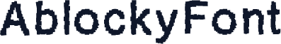 AblockyFont