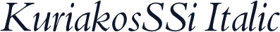 KuriakosSSi Italic