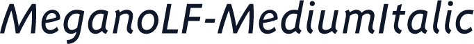 MeganoLF-MediumItalic