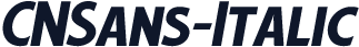 CNSans-Italic