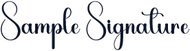 Sample Signature