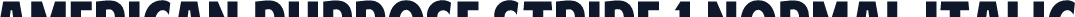 American Purpose STRIPE 1 Normal Italic