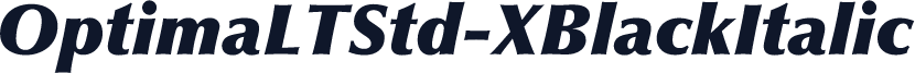OptimaLTStd-XBlackItalic