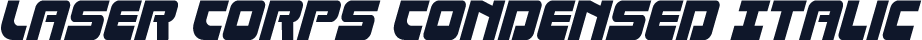 Laser Corps Condensed Italic