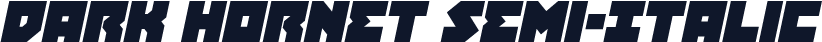 Dark Hornet Semi-Italic