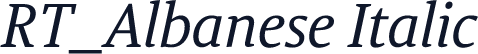 RT_Albanese Italic