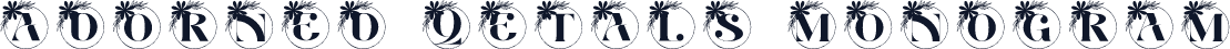 Adorned Petals Monogram
