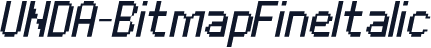 UNDA-BitmapFineItalic