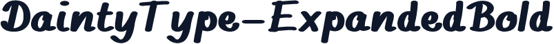 DaintyType-ExpandedBold