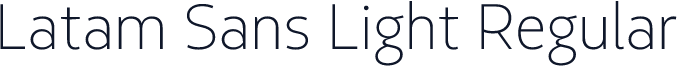 Latam Sans Light Regular