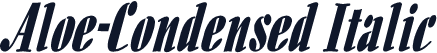 Aloe-Condensed Italic
