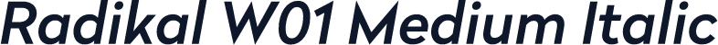 Radikal W01 Medium Italic