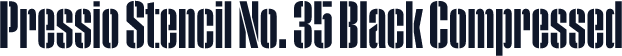 Pressio Stencil No. 35 Black Compressed