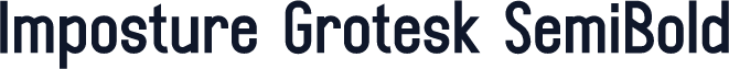 Imposture Grotesk SemiBold