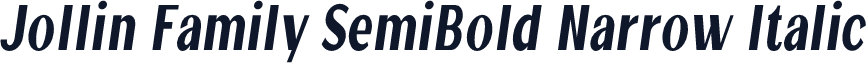 Jollin Family SemiBold Narrow Italic