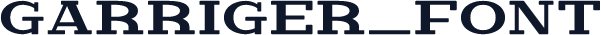 Garriger_Font