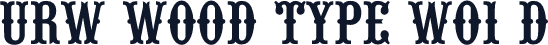 URW Wood Type W01 D
