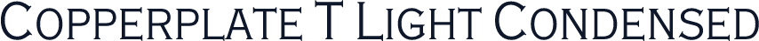 Copperplate T Light Condensed
