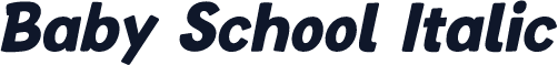 Baby School Italic
