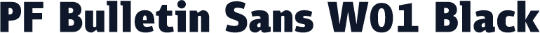 PF Bulletin Sans W01 Black