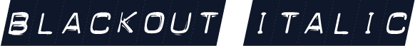 Blackout Italic