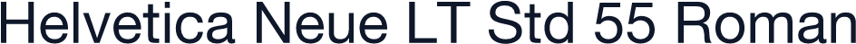 Helvetica Neue LT Std 55 Roman