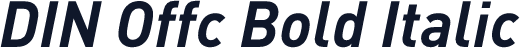 DIN Offc Bold Italic