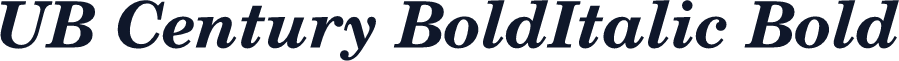 UB Century BoldItalic Bold