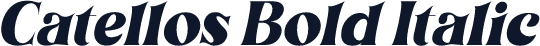 Catellos Bold Italic