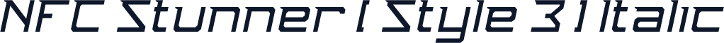 NFC Stunner [ Style 3 ] Italic