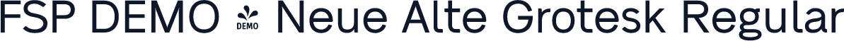 FSP DEMO - Neue Alte Grotesk Regular