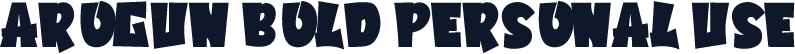 Arogun Bold Personal Use