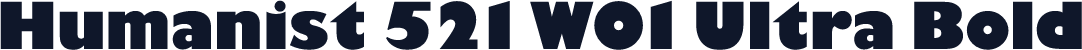 Humanist 521 W01 Ultra Bold