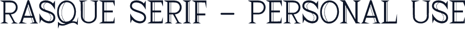 Rasque Serif - Personal Use