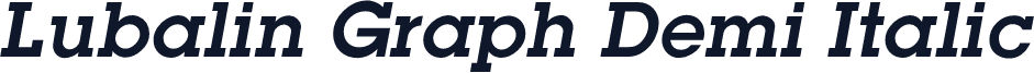 Lubalin Graph Demi Italic
