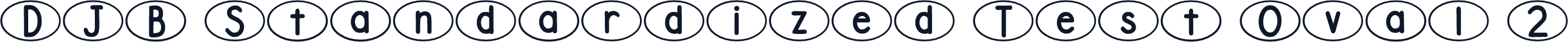 DJB Standardized Test Oval 2