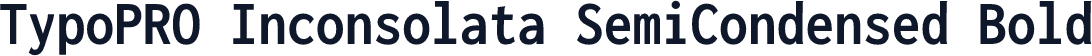 TypoPRO Inconsolata SemiCondensed Bold