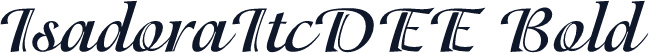 IsadoraItcDEE Bold