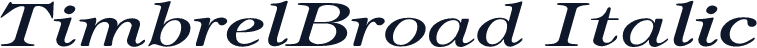 TimbrelBroad Italic