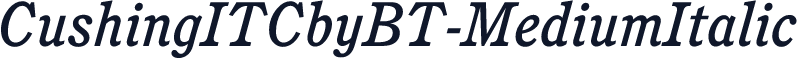 CushingITCbyBT-MediumItalic