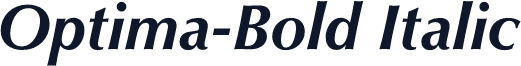 Optima-Bold Italic