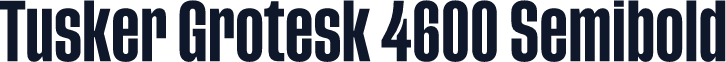 Tusker Grotesk 4600 Semibold