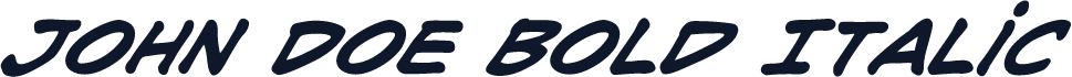 John Doe Bold Italic