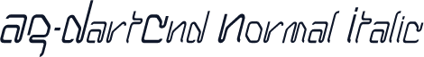 AG-DartCnd Normal Italic