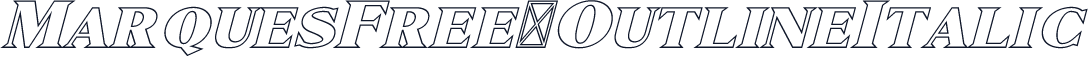 MarquesFree-OutlineItalic