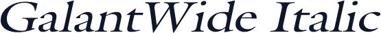 GalantWide Italic