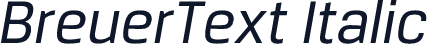 BreuerText Italic