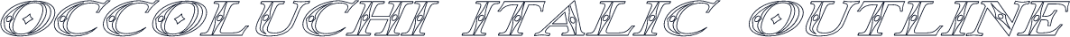 Occoluchi Italic Outline
