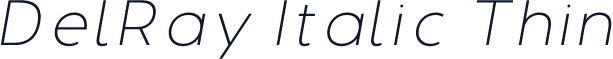 DelRay Italic Thin