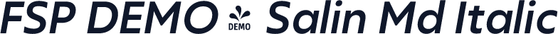 FSP DEMO - Salin Md Italic